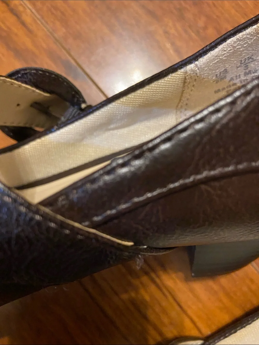 Life Stride Dark Brown Mary Jane Flats with Adjustable Strap